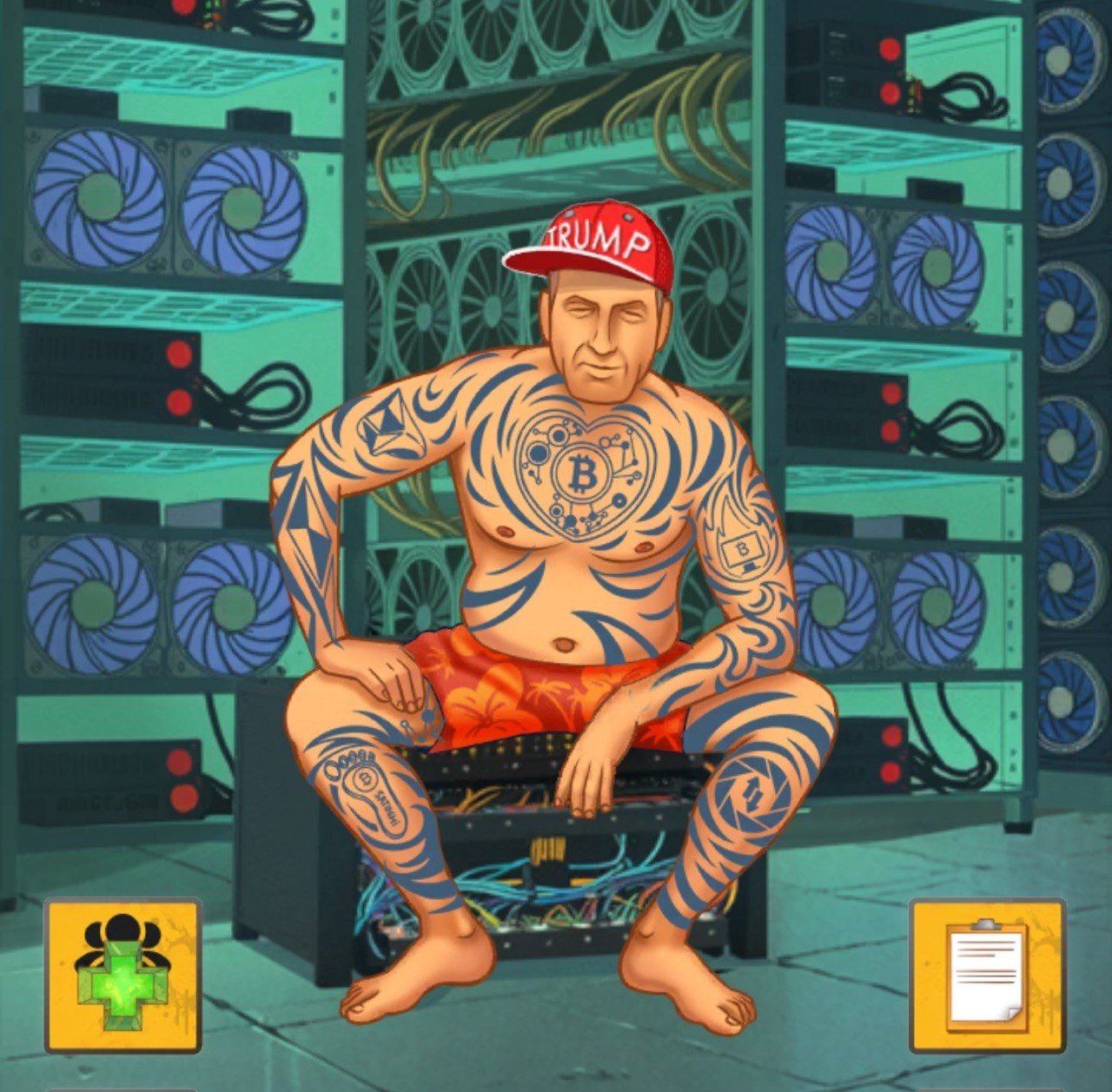Prison Combat crypto miner boss